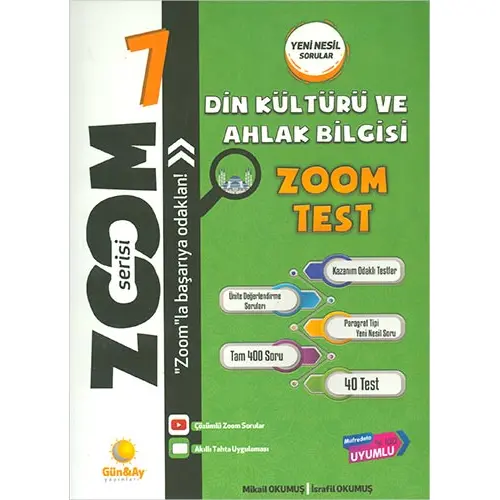 7.Sınıf Din Kültürü Zoom Soru Bankası Günay Yayınları