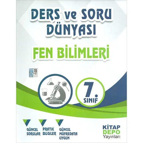 7.Sınıf Fen Bilimleri Ders ve Soru Dünyası Kitap Depo Yayınları