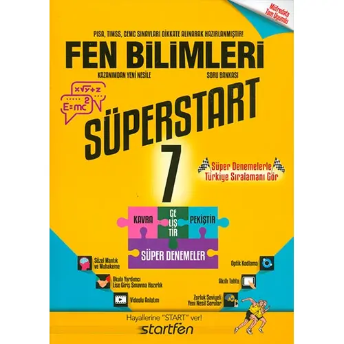 7.Sınıf Fen Bilimleri Soru Bankası Startfen Yayınları