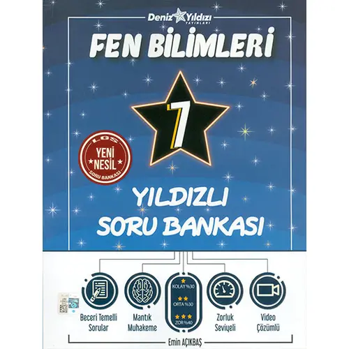 7.Sınıf Fen Bilimleri Yıldızlı Soru Bankası Deniz Yıldızı Yayınları