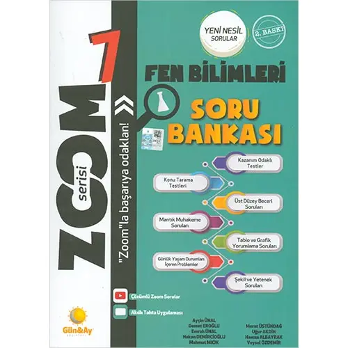 7.Sınıf Fen Bilimleri Zoom Soru Bankası Günay Yayınları