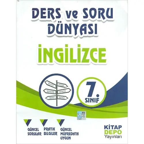 7.Sınıf İngilizce Ders ve Soru Dünyası Kitap Depo Yayınları