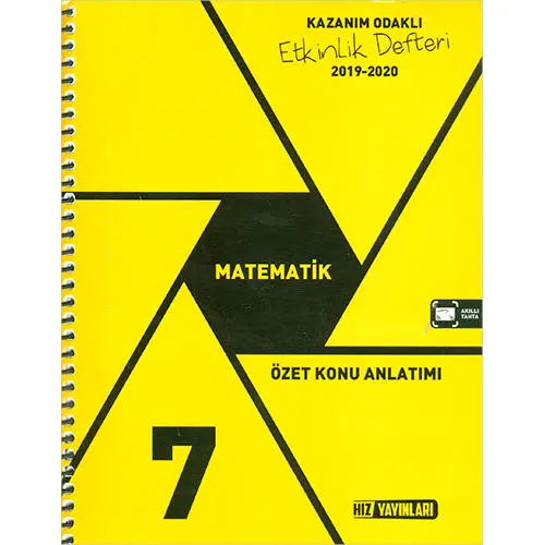 7.Sınıf Matematik Etkinlik Defteri Hız Yayınları