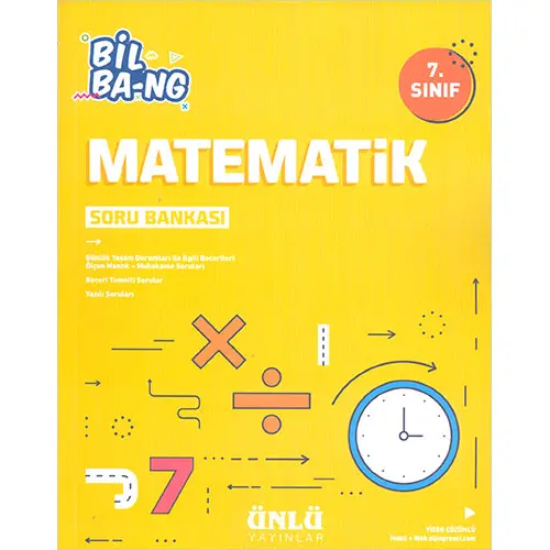 7.Sınıf Matematik Soru Bankası Ünlü Yayınları