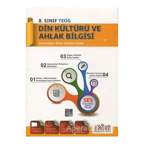 8. sınıf Din Kültürü ve Ahlak Bilgisi Somutlayıcı Konu Anlatım Kitabı