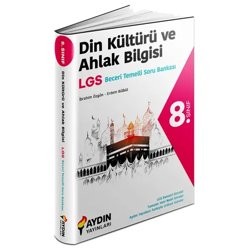 8. Sınıf LGS Din Kültürü ve Ahlak Bilgisi Beceri Temelli Soru Bankası Aydın Yayınları