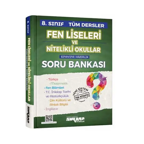 8. Sınıf Tüm Dersler Fen Liseleri ve Nitelikli Okullar Soru Bankası Ankara Yayıncılık