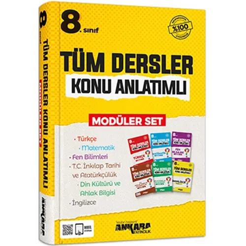 8. Sınıf Tüm Dersler Konu Anlatımlı Modüler Set Ankara Yayıncılık