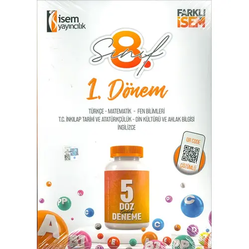 8.Sınıf 1.Dönem 5 Deneme İsem Yayıncılık