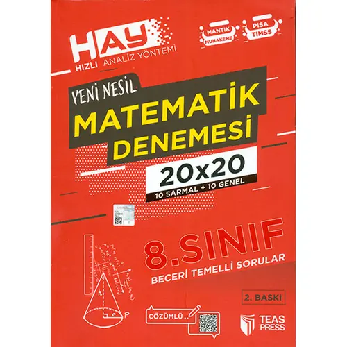 8.Sınıf 20x20 Matematik Denemesi Teas Press