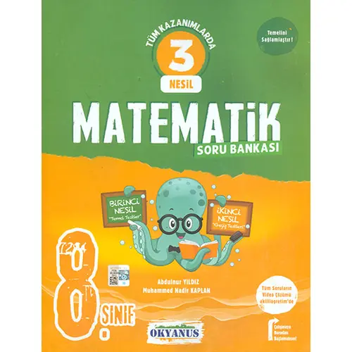 8.Sınıf 3 Nesil Matematik Soru Bankası Okyanus Yayınları