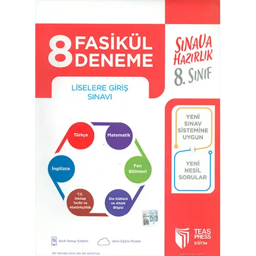 8.Sınıf 8 Fasikül Deneme Sınavı Teas Press