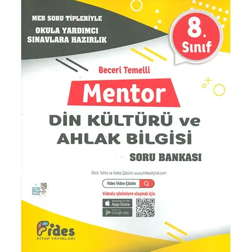 8.Sınıf Beceri Temelli Mentor Din Kültürü Ve Ahlak Bilgisi Soru Bankası Fides Yayınları