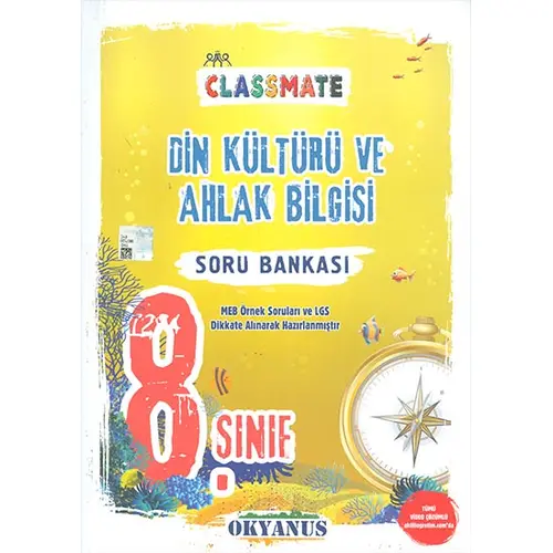 8.Sınıf Din Kültürü Classmate Soru Bankası Okyanus Yayınları