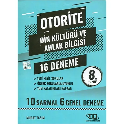 8.Sınıf Din Kültürü Otorite 12 Deneme Tandem Yayınları