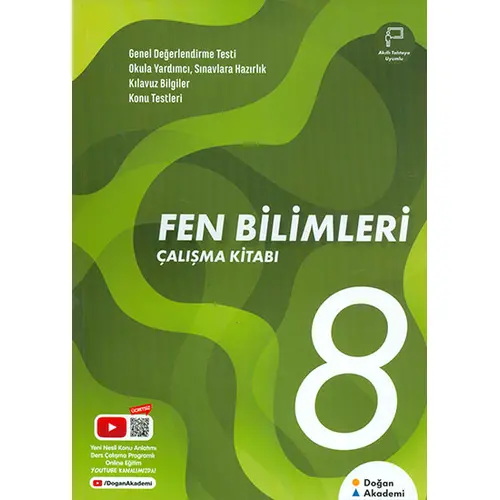 8.Sınıf Fen Bilimleri Çalışma Kitabı Doğan Akademi