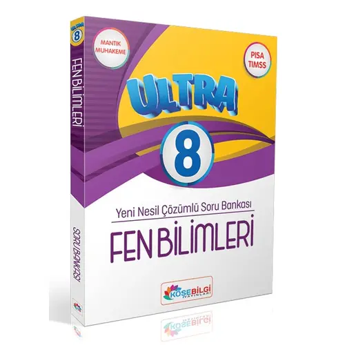 8.Sınıf Fen Bilimleri Ultra Çözümlü Soru Bankası KöşeBilgi Yayınları