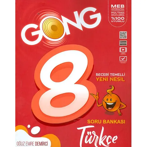 GONG 8. Sınıf Türkçe Soru Bankası - Oğuz Emre Demirci - Eğiten Kitap