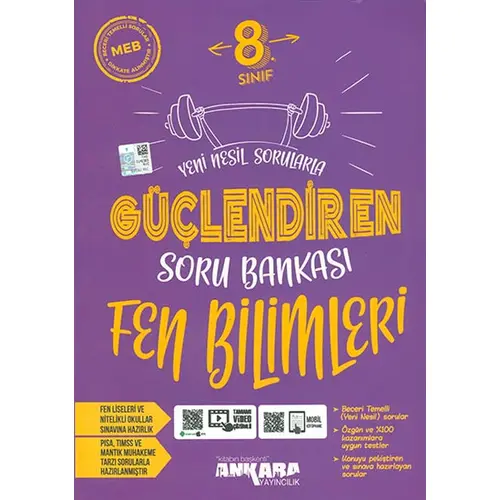 8.Sınıf Güçlendiren Fen Bilimleri Soru Bankası Ankara Yayıncılık