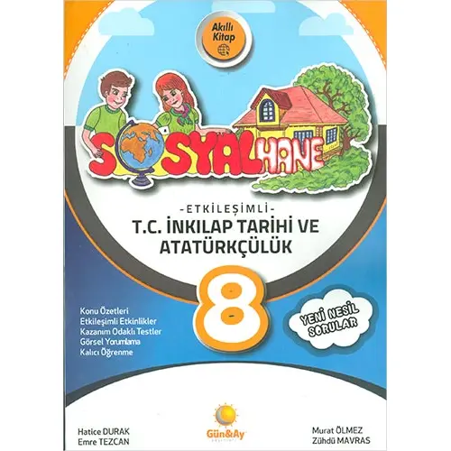 8.Sınıf İnkılap Tarihi Etkileşimli Sosyalhane Günay Yayınları