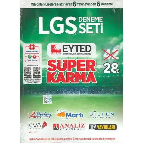 8.Sınıf LGS Eyted Süper Karma 6lı Deneme Seti