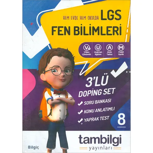 8.Sınıf LGS Fen Bilimleri 3lü Doping Set Tambilgi Yayınları