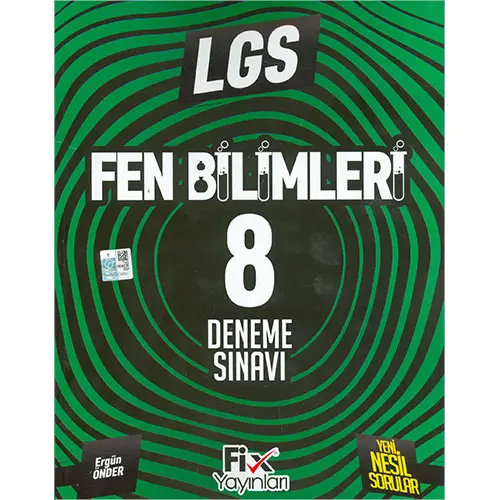 8. Sınıf LGS Fen Bilimleri 8 Deneme - Ergün Önder - Fix Yayınları