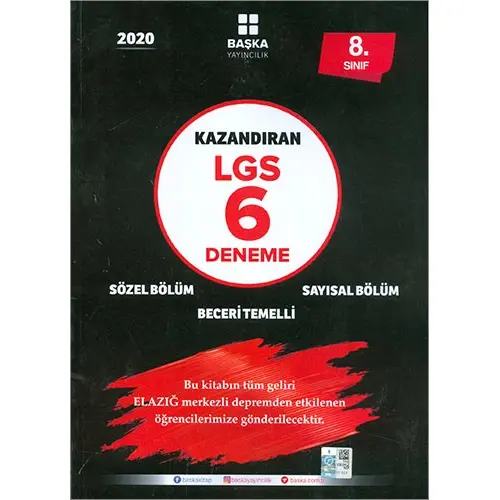 8.Sınıf LGS Kazandıran 6 Deneme Başka Yayıncılık