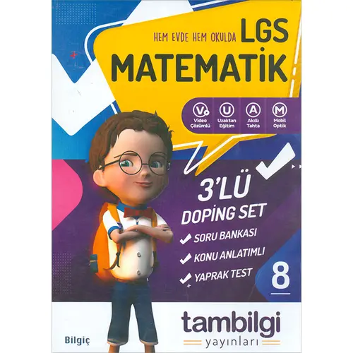 8.Sınıf LGS Matematik 3lü Doping Set Tambilgi Yayınları