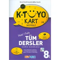 8.Sınıf K-Tüyo Kart Destekli Hedef 1 Fazla Tüm Dersler Soru Bankası