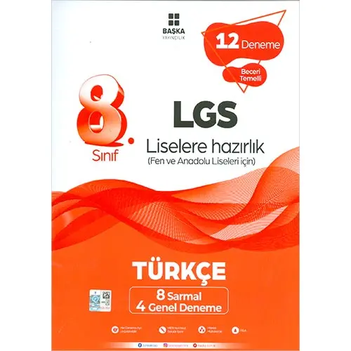 8.Sınıf LGS Türkçe 12 Deneme Başka Yayıncılık