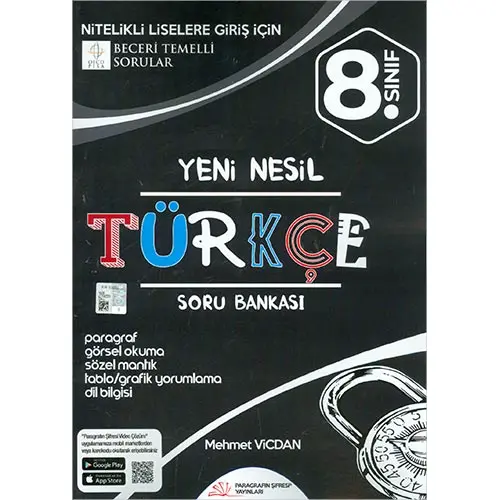 8.Sınıf LGS Türkçe Yeni Nesil Soru Bankası Paragrafın Şifresi Yayıncılık