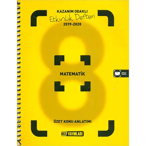 8.Sınıf Matematik Etkinlik Defteri Hız Yayınları