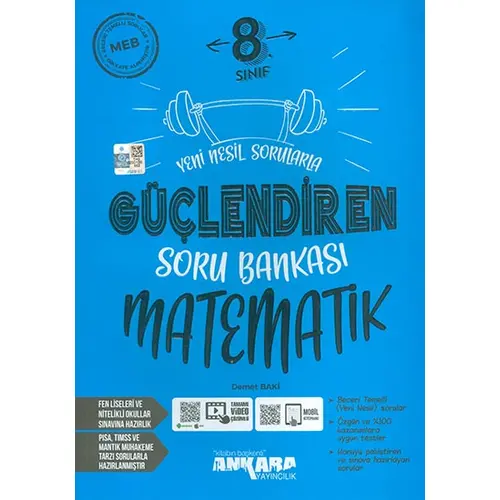 8.Sınıf Matematik Güçlendiren Soru Bankası Ankara Yayıncılık