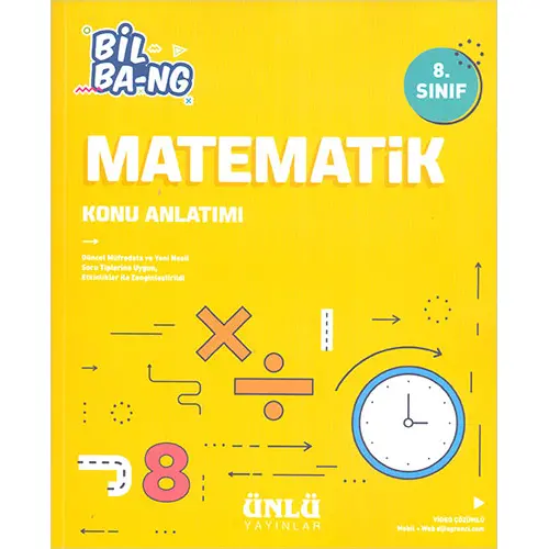 8.Sınıf Matematik Soru Bankası Ünlü Yayınları