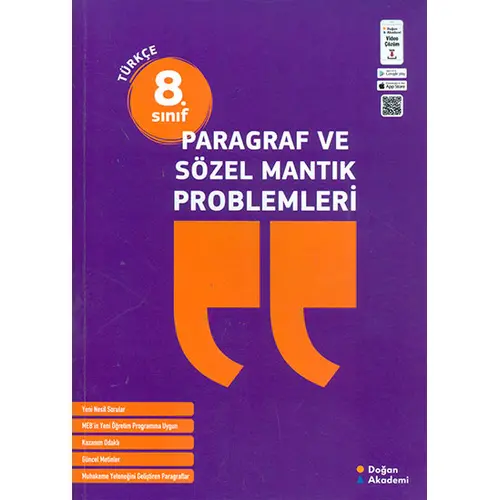 8.Sınıf Paragraf ve Sözel Mantık Problemleri Doğan Akademi