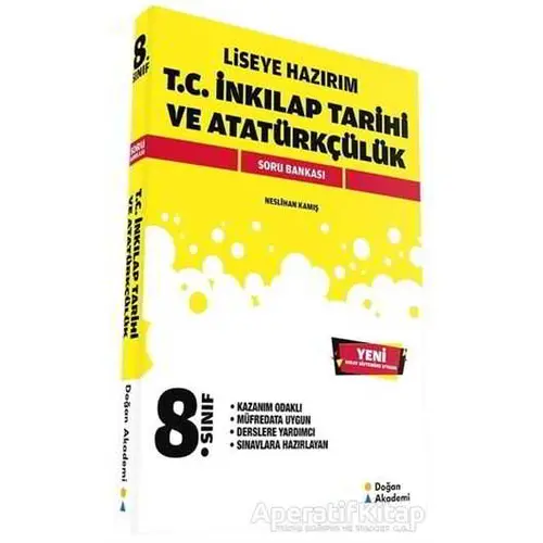 8.Sınıf T.C. İnkılap Tarihi ve Atatürkçülük Soru Bankası - Kolektif - Doğan Akademi