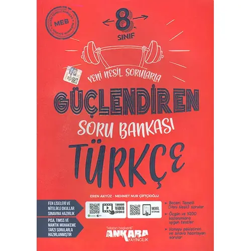 8.Sınıf Türkçe Güçlendiren Soru Bankası Ankara Yayıncılık