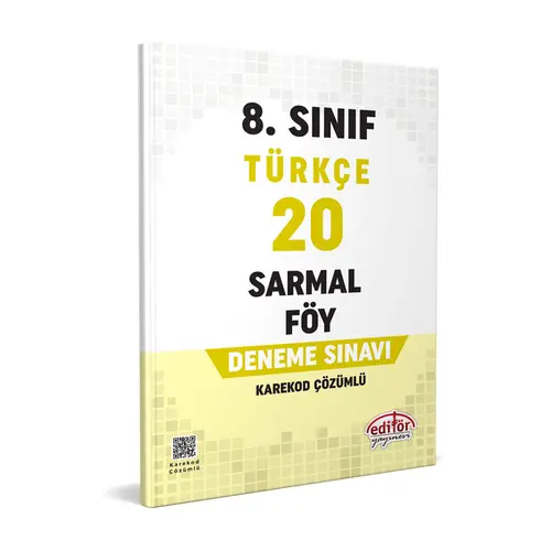 8.Sınıf Türkçe Sarmal Föy Deneme Sınavı Editör Yayınevi