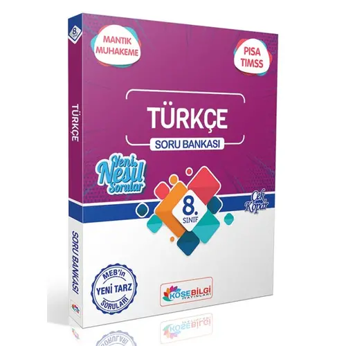 8.Sınıf Türkçe Soru Bankası KöşeBilgi Yayınları