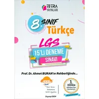 Tetra 8.Sınıf 1.Dönem Türkçe 15 Deneme Sınavı