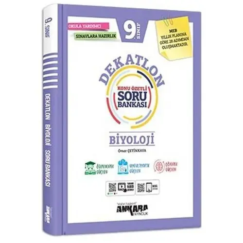 9. Sınıf Biyoloji Dekatlon Konu Özetli Soru Bankası Ankara Yayıncılık
