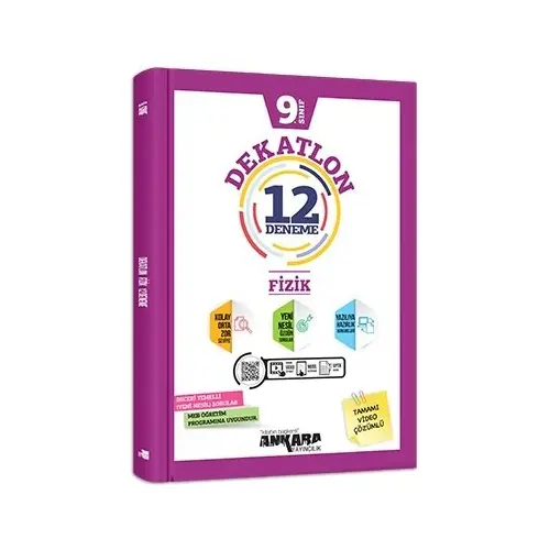 9. Sınıf Fizik Dekatlon 12 Deneme Ankara Yayıncılık