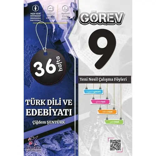 9. Sınıf Türk Dili ve Edebiyatı Görev Çalışma Föyleri Armada Yayınları
