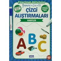 Çizgi Alıştırmaları - Harfler (4 Yaş) - Kolektif - Parıltı Yayınları