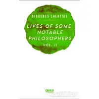 Lives Of Some Notable Philosophers Vol. 2 - Diogenes Laertius - Gece Kitaplığı