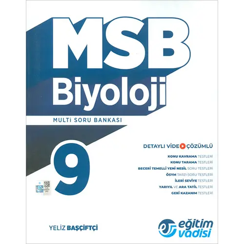 9.Sınıf Biyoloji MSB Multi Soru Bankası Eğitim Vadisi