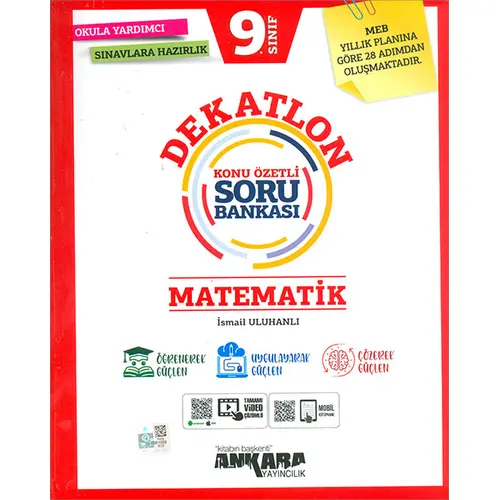 2022 9.Sınıf Dekatlon Matematik Konu Özetli Soru Bankası Ankara Yayıncılık