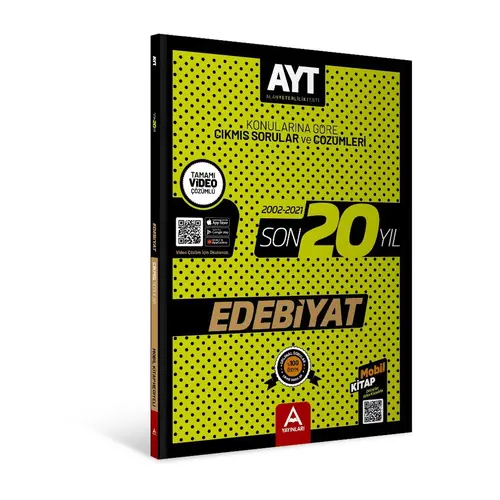 A Yayınları AYT Edebiyat Son 20 Yıl Çıkmış Sorular 2002-2021