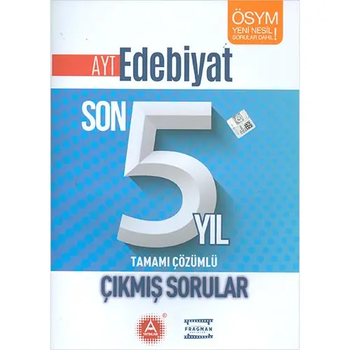 A Yayınları AYT Edebiyat Son 5 Yıl Çözümlü Çıkmış Sorular